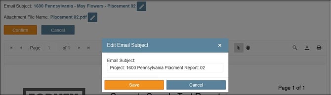 Apprivak worflow -Subject Save screen