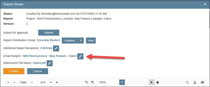 Approval Workflow - Edit email subject