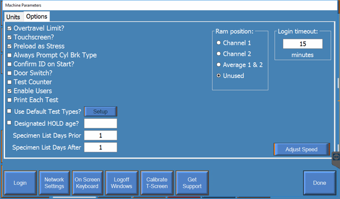 Overtravel Limit Checkbox